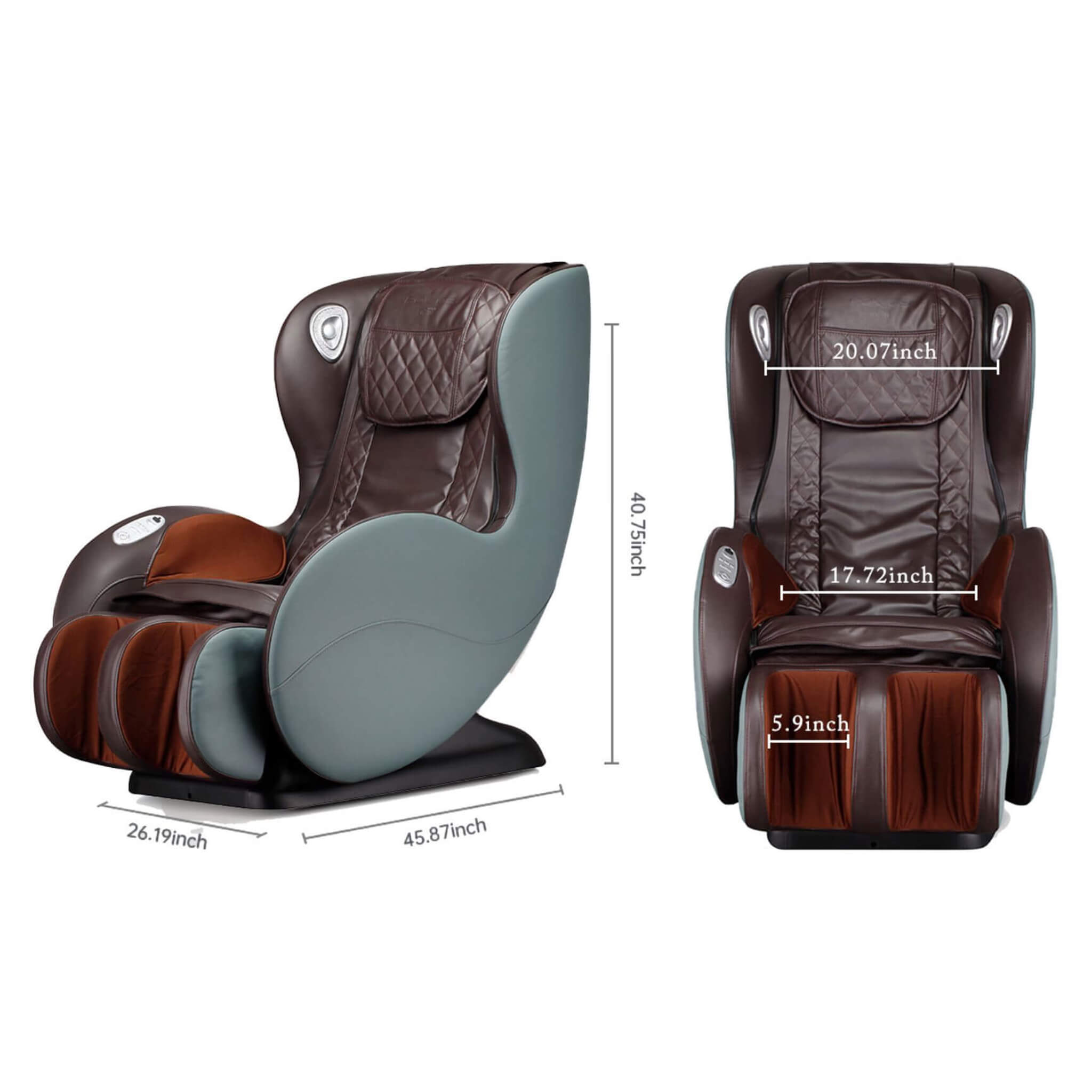 Airvana Luxe SL-Track Full Body Zero Gravity Massage Chair Recliner With Shiatsu & Bluetooth Speaker [GR8526] (SAK57394)