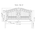 [12-18FT] Heavy-Duty Venice-Style Steel Dual-Swing Driveway Gate (SAK68025)