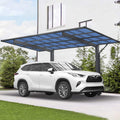 [10X17FT] Alora Extra-Large Heavy-Duty Outdoor Aluminum Single Side Carport With Galvanized Metal Roof (SAK31279)