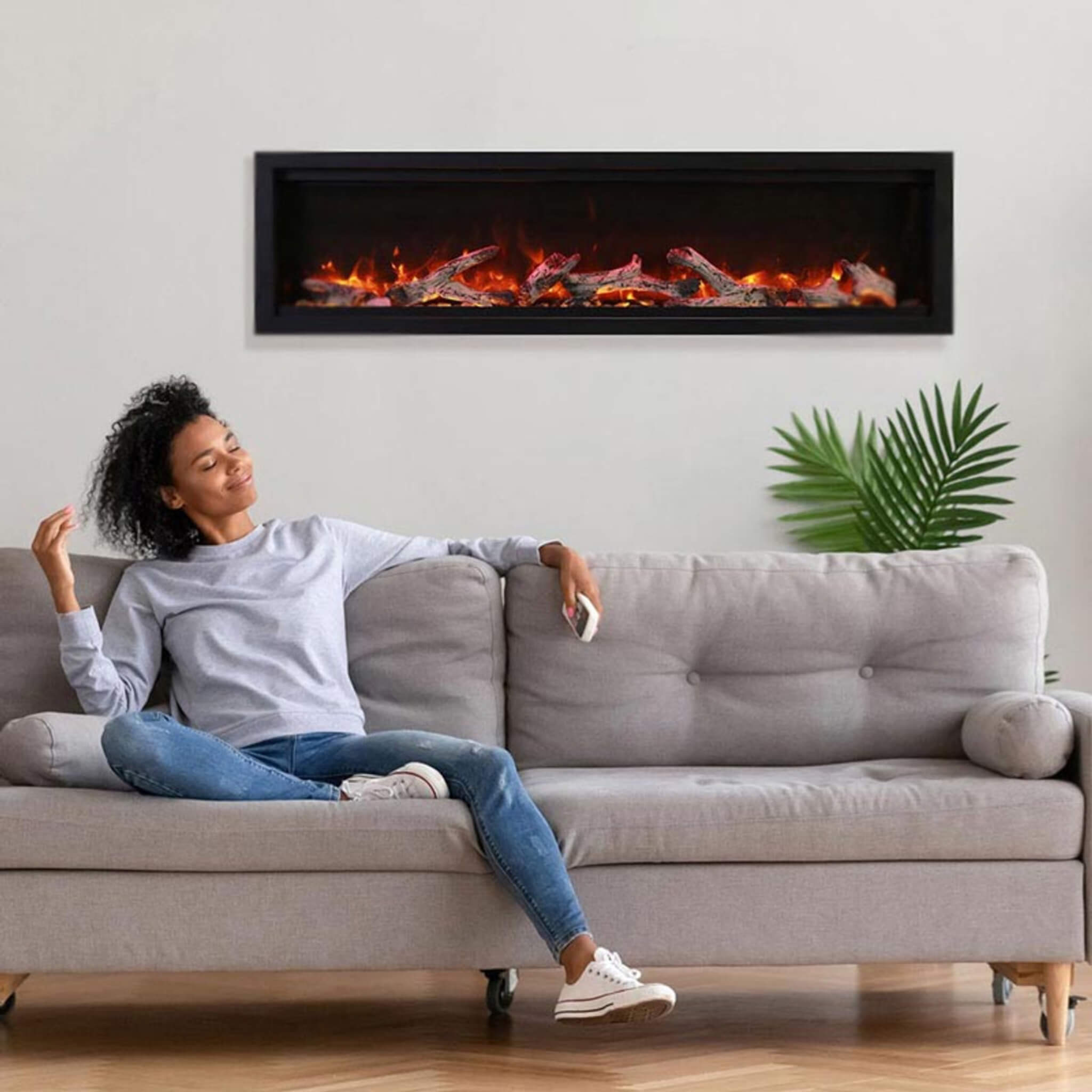 Amantii Symmetry Bespoke 50-Inch Smart Electric Fireplace [SYM-50-BESPOKE] (SAK12957)