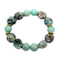 Amazonite And Larimar Nugget Bracelet