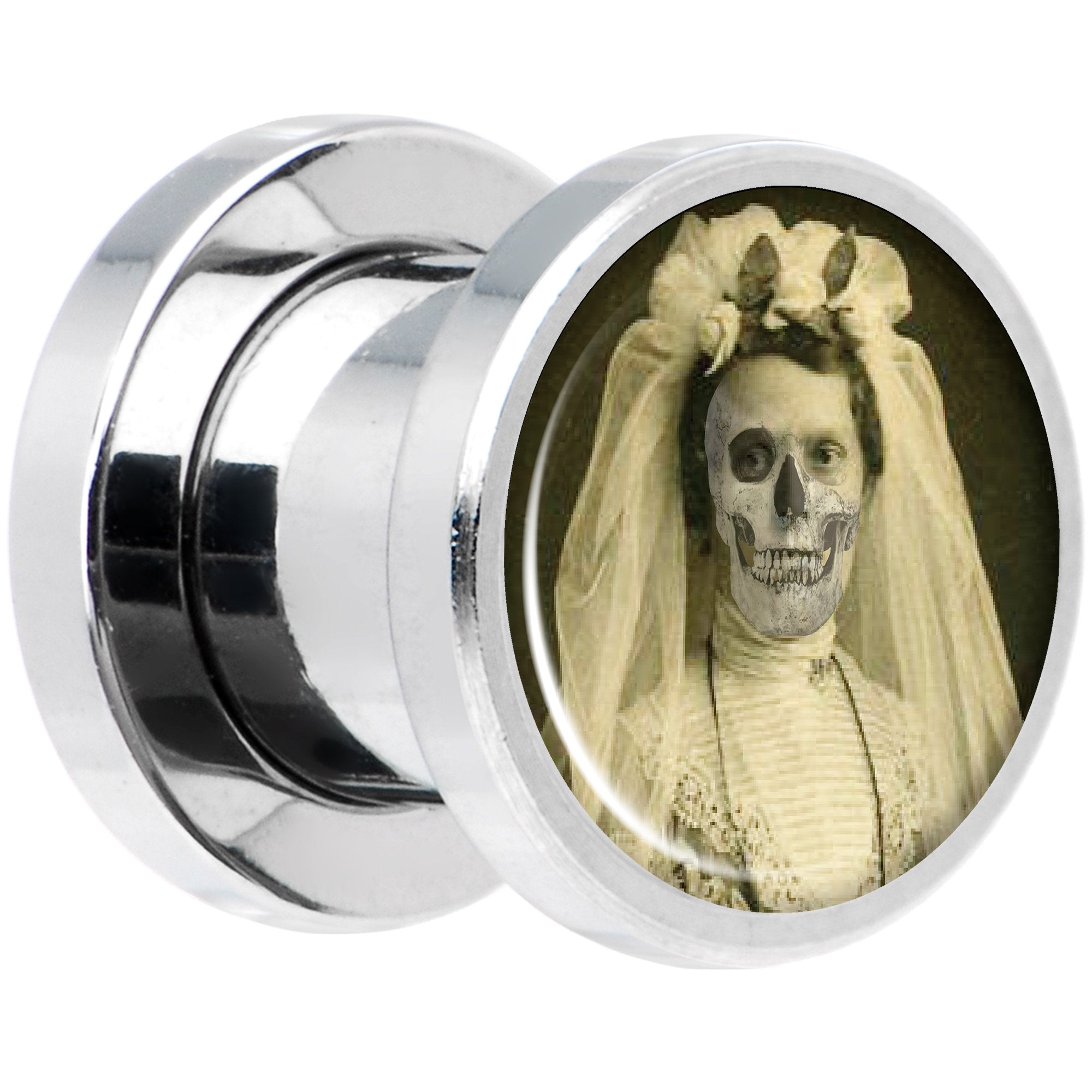 Undead Bride and Groom Halloween Plug Set 0G