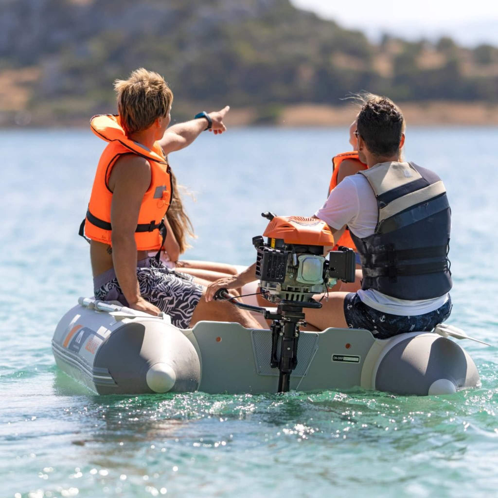 Aqua Marina A-Deluxe 8FT 4-Person Inflatable Speed Boat With Comfortable Rowing Seat And Adjustable Center Feet [BT-88850AL] (SAK20456)