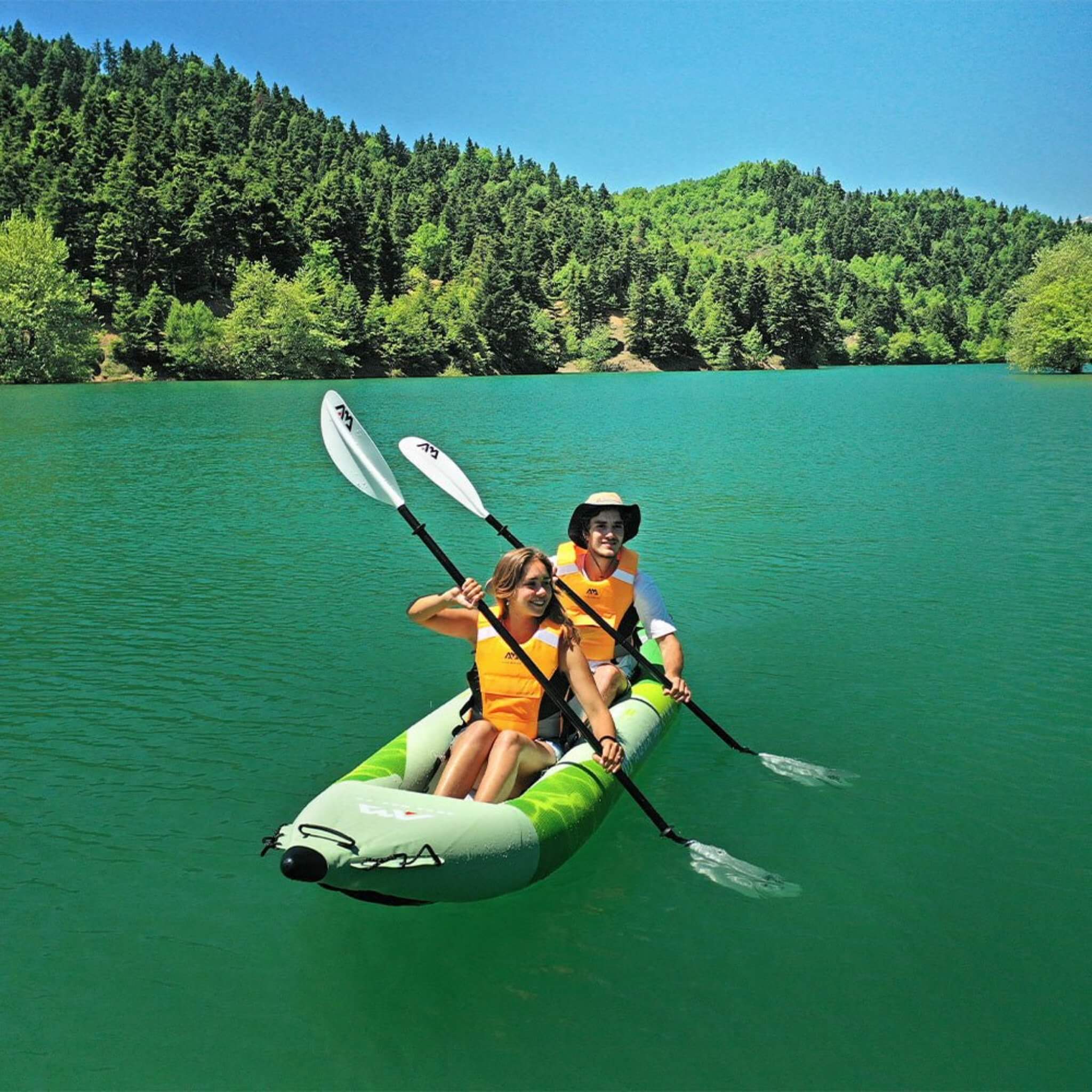 Aqua Marina Betta 14FT 2-Person Inflatable Recreational Kayak With Paddles [BE-412] (SAK01375)
