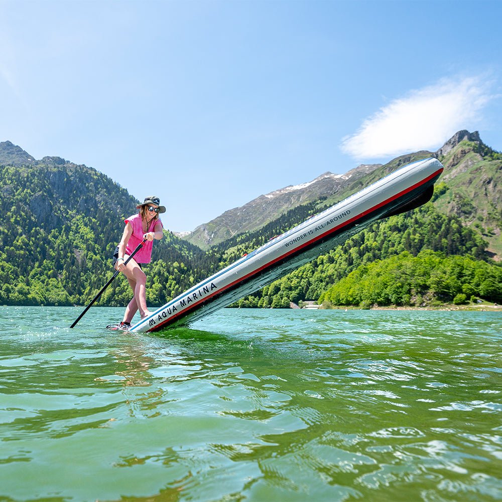 Aqua Marina Hyper 12FT Navy Touring SUP With Hydrodynamic Rail Edges & Adjustable Bungee [BT-23HY02] (SAK23285)