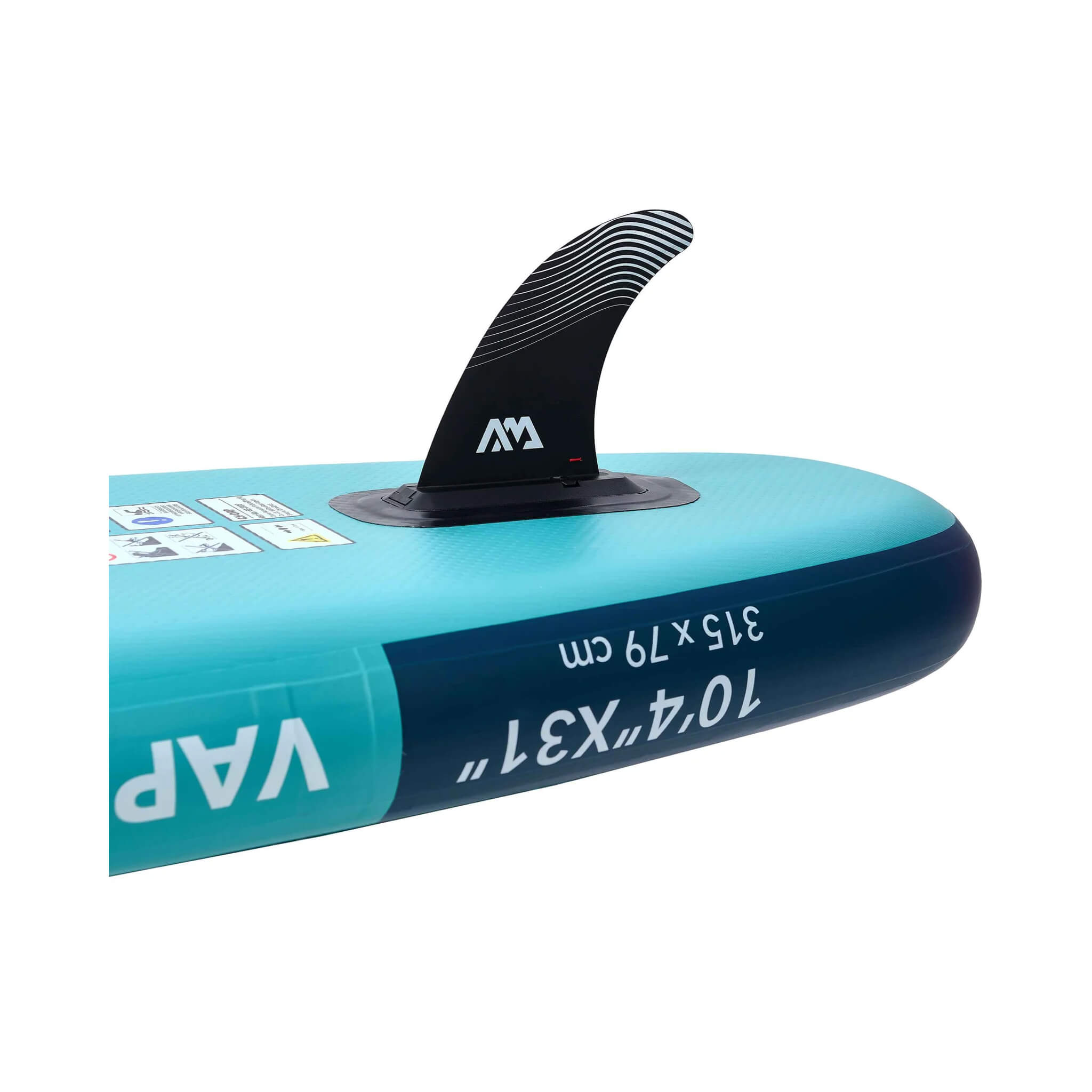 Aqua Marina Vapor 10FT All-Around SUP W/ Sand Ripple Grooved EVA Footpad [BT-23VAP] (SAK60532)