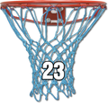 Krazy Netz Playerz Numbered Basketball Rim Net