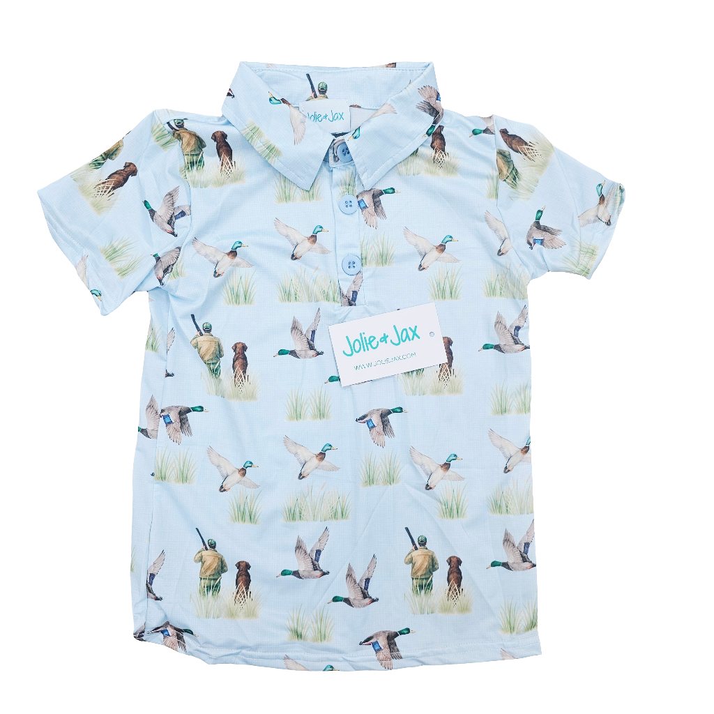 Duck and Lab Polo Shirt Kid's