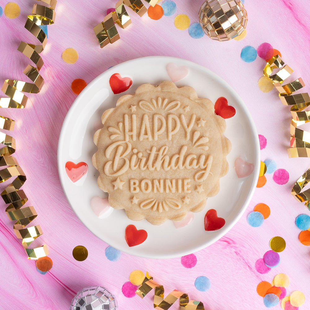 Embossed Birthday Cookie Stamp - Make a Wish