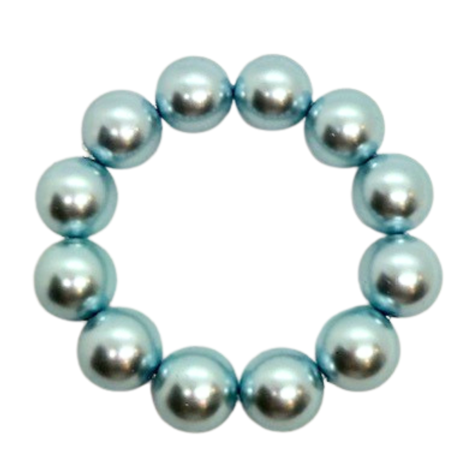 Aqua Bubble Pearl Bracelet
