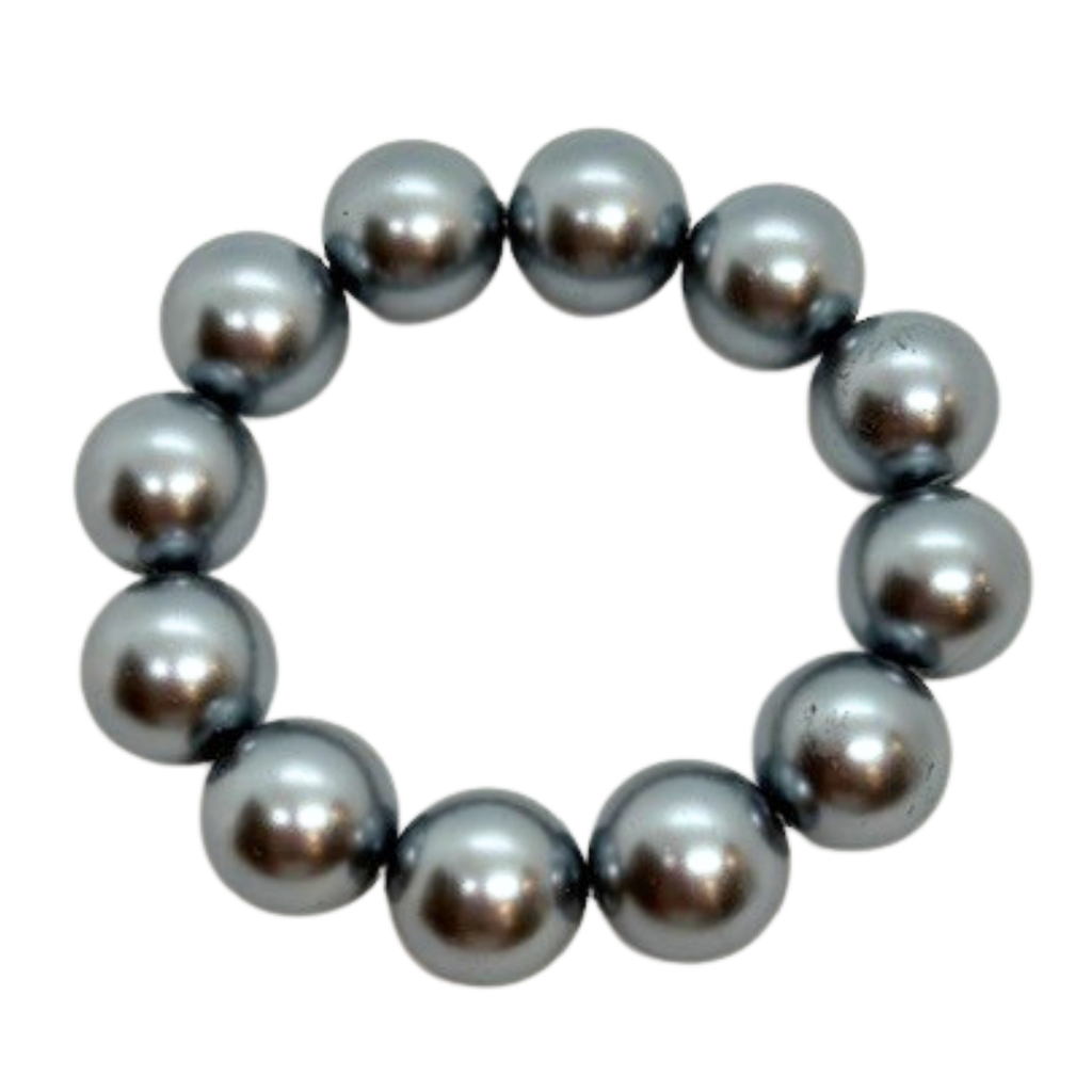 Grey Bubble Pearl Bracelet