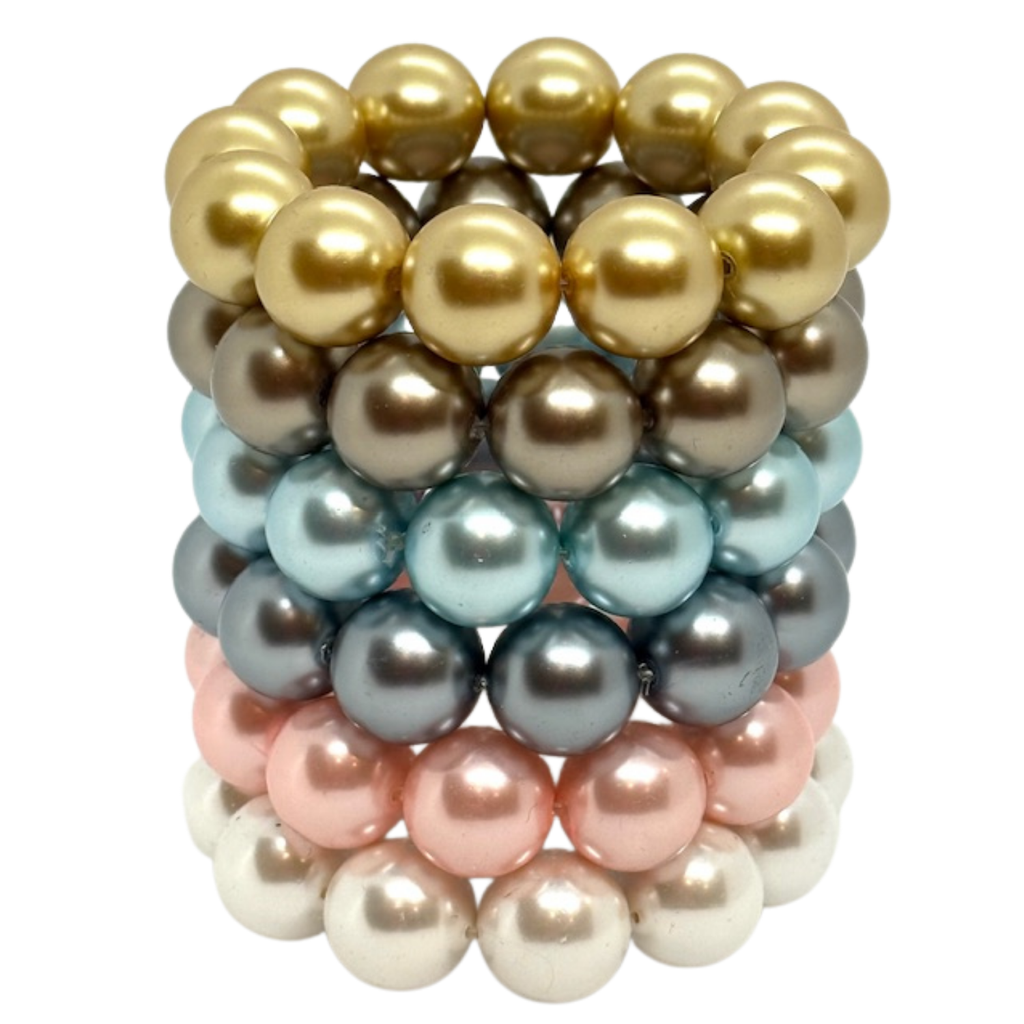Taupe Bubble Pearl Bracelet