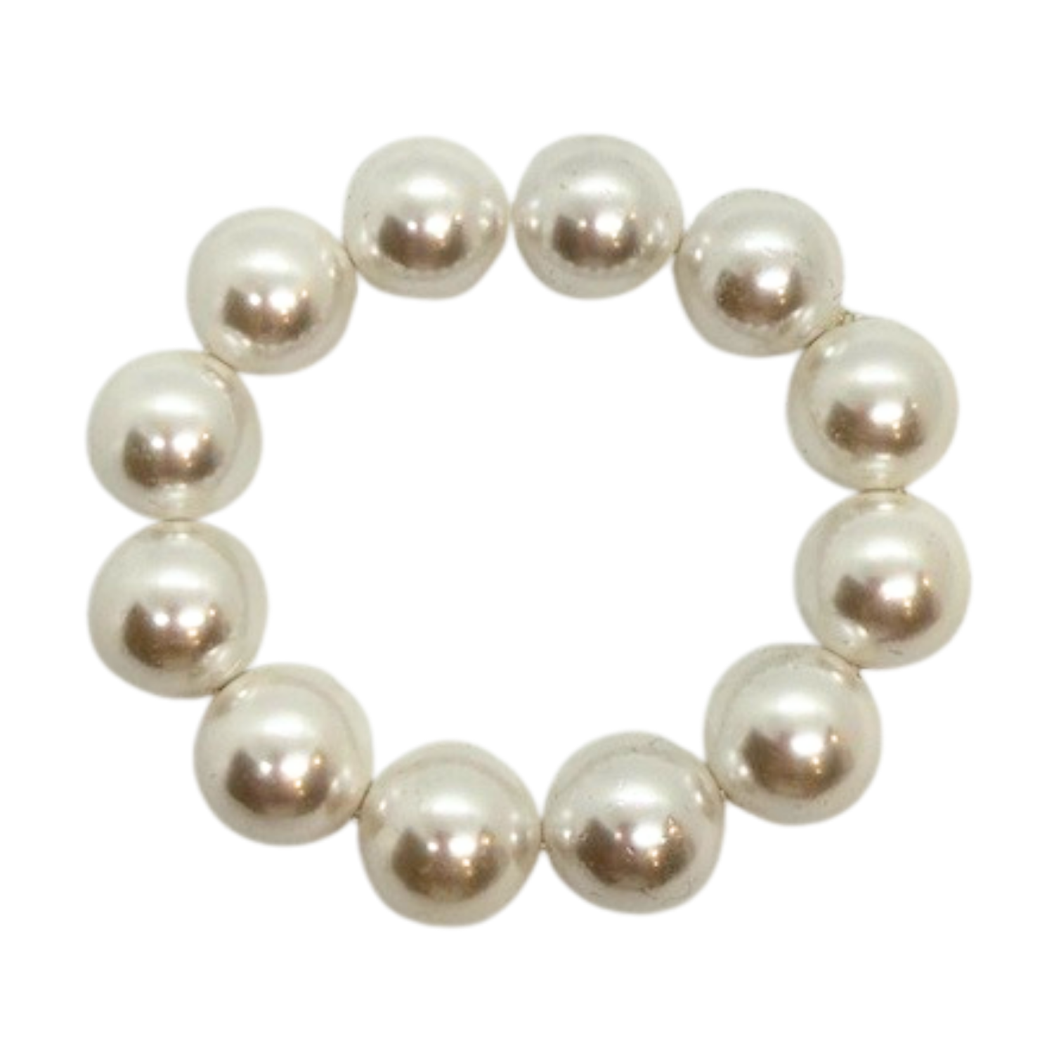 White Bubble Pearl Bracelet