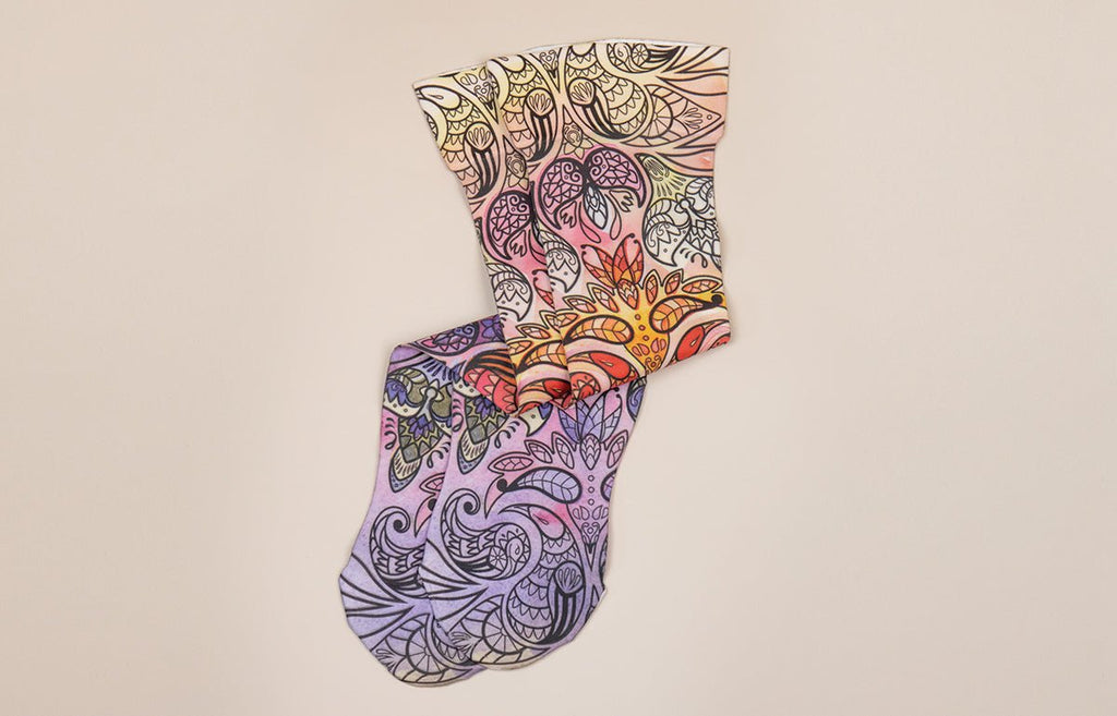 Birds of Paradise Gradient Compression Socks
