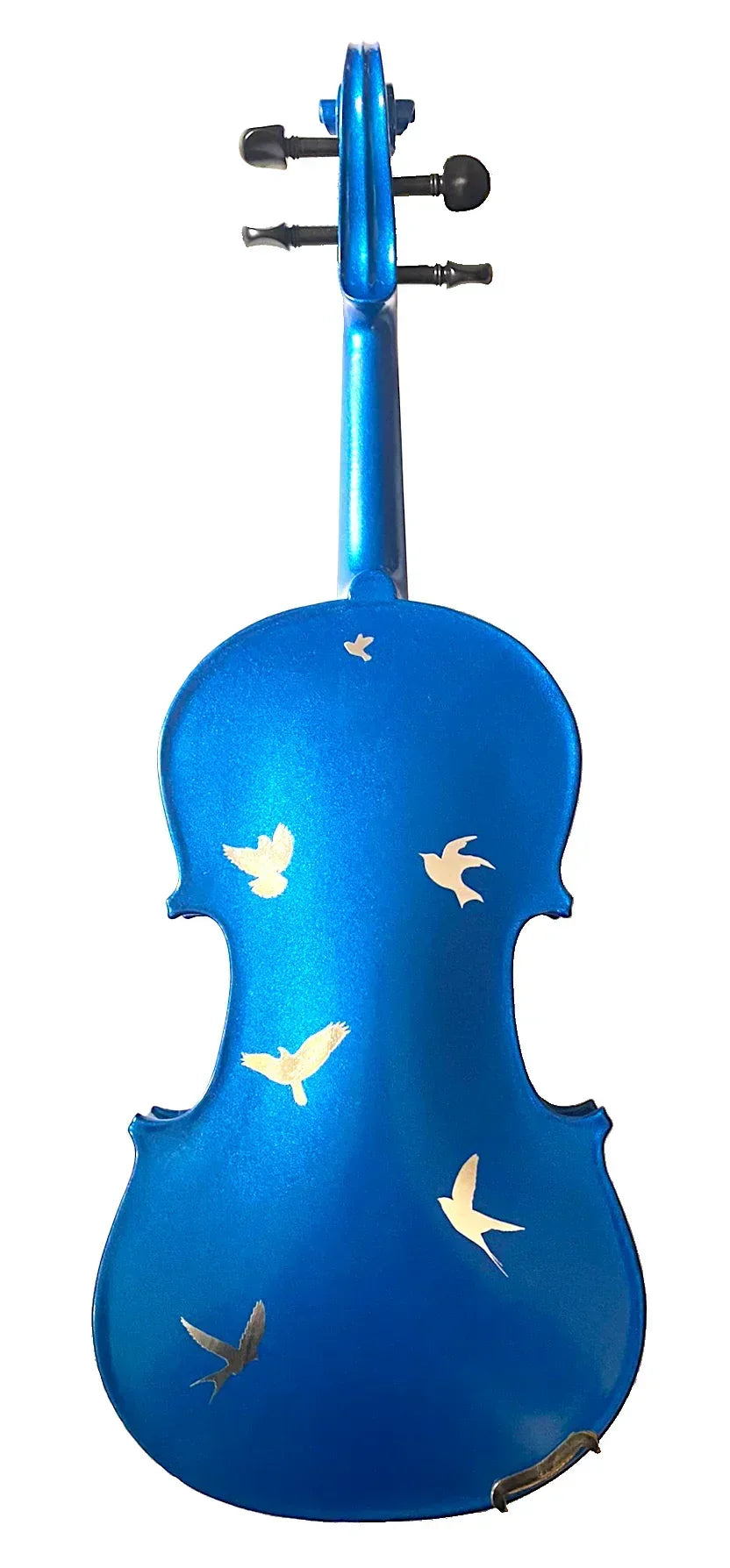 Bird Heaven Metallic Violin Outfit | Iridescent Metallic Bird Design & Crystal Tuners