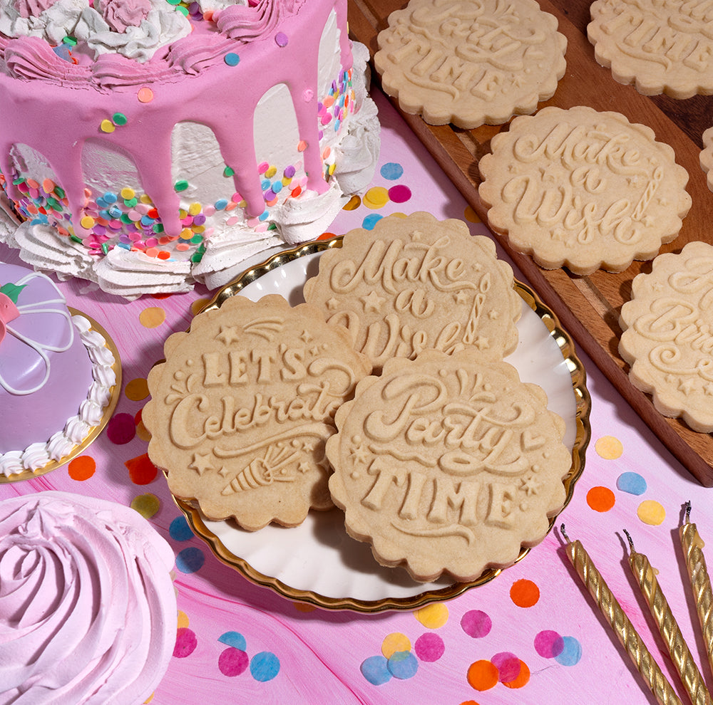 Embossed Birthday Cookie Stamp - Make a Wish