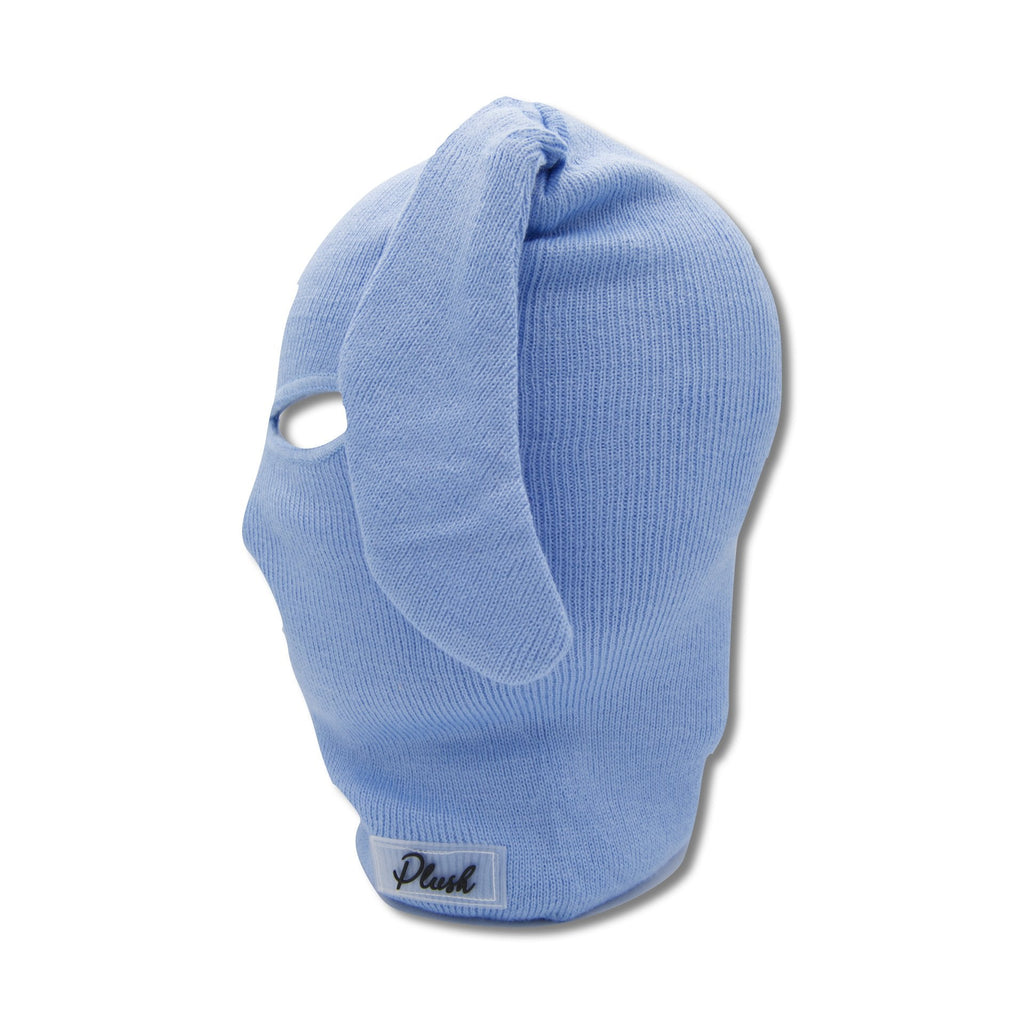 Blue Bunski 3-Hole Balaclava – Baby Blue Bunny Ear Ski Mask for Kawaii Fashion & Winter Sports
