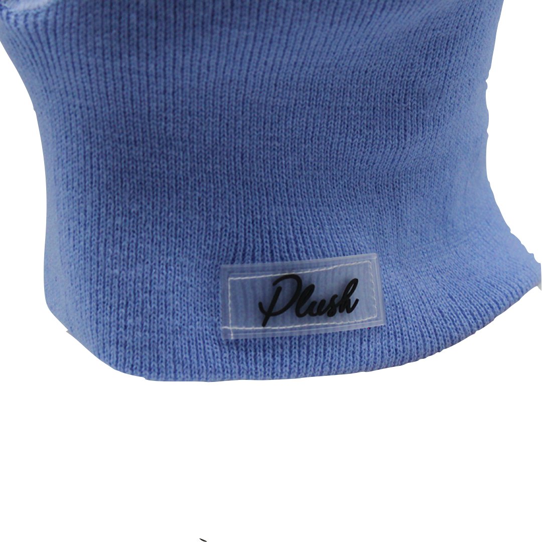 Blue Bunski 3-Hole Balaclava – Baby Blue Bunny Ear Ski Mask for Kawaii Fashion & Winter Sports