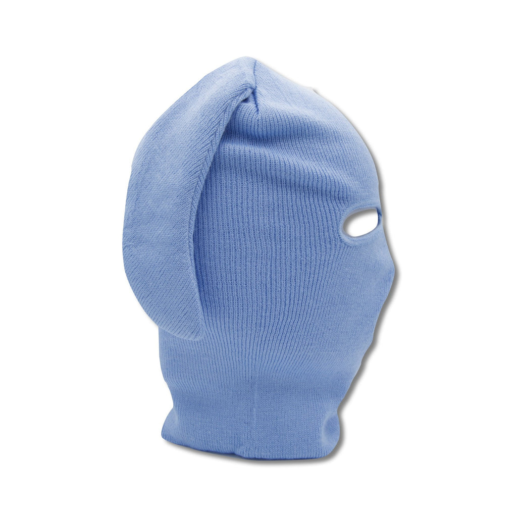 Blue Bunski 3-Hole Balaclava – Baby Blue Bunny Ear Ski Mask for Kawaii Fashion & Winter Sports