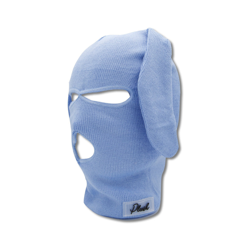 Blue Bunski 3-Hole Balaclava – Baby Blue Bunny Ear Ski Mask for Kawaii Fashion & Winter Sports