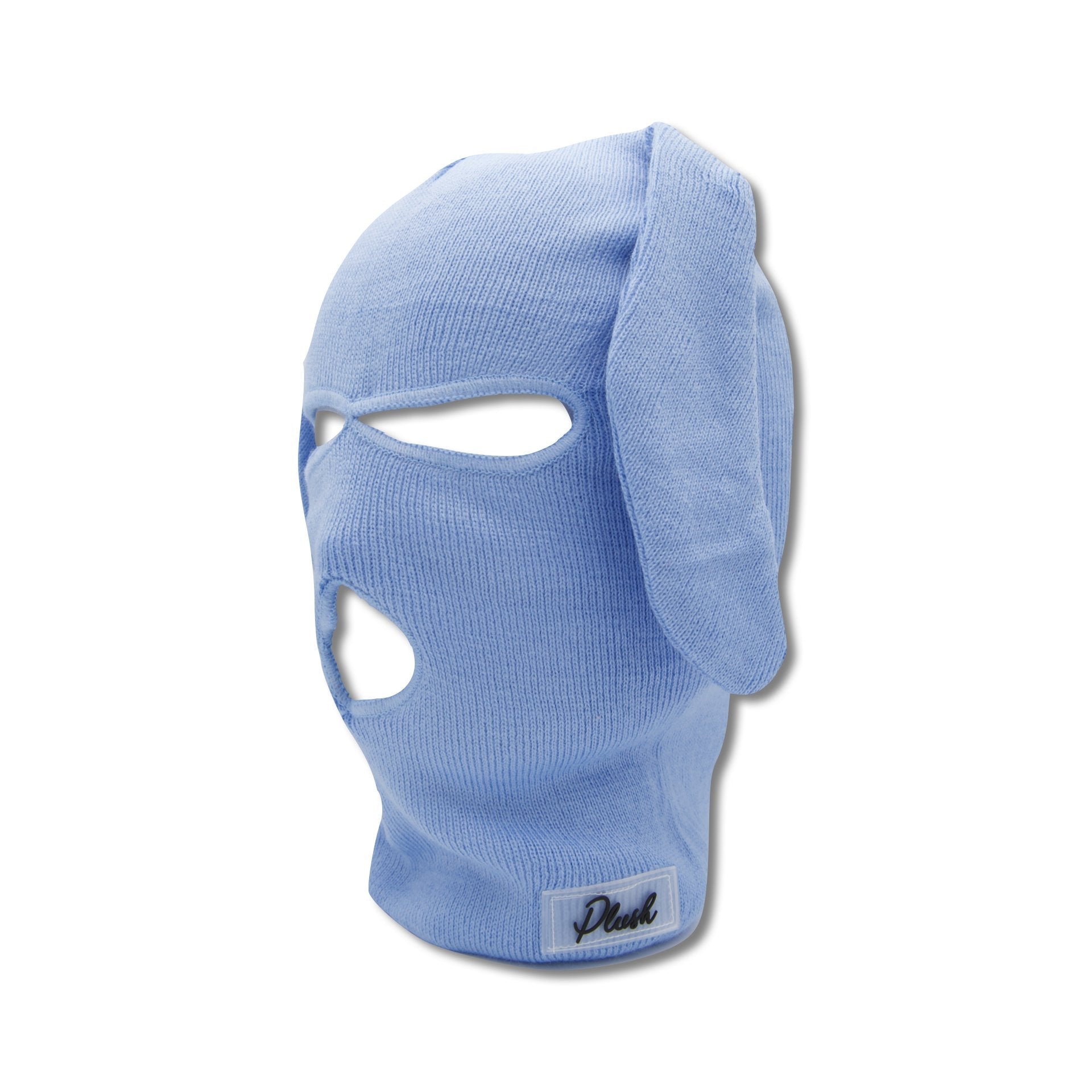 Blue Bunski 3-Hole Balaclava – Baby Blue Bunny Ear Ski Mask for Kawaii Fashion & Winter Sports