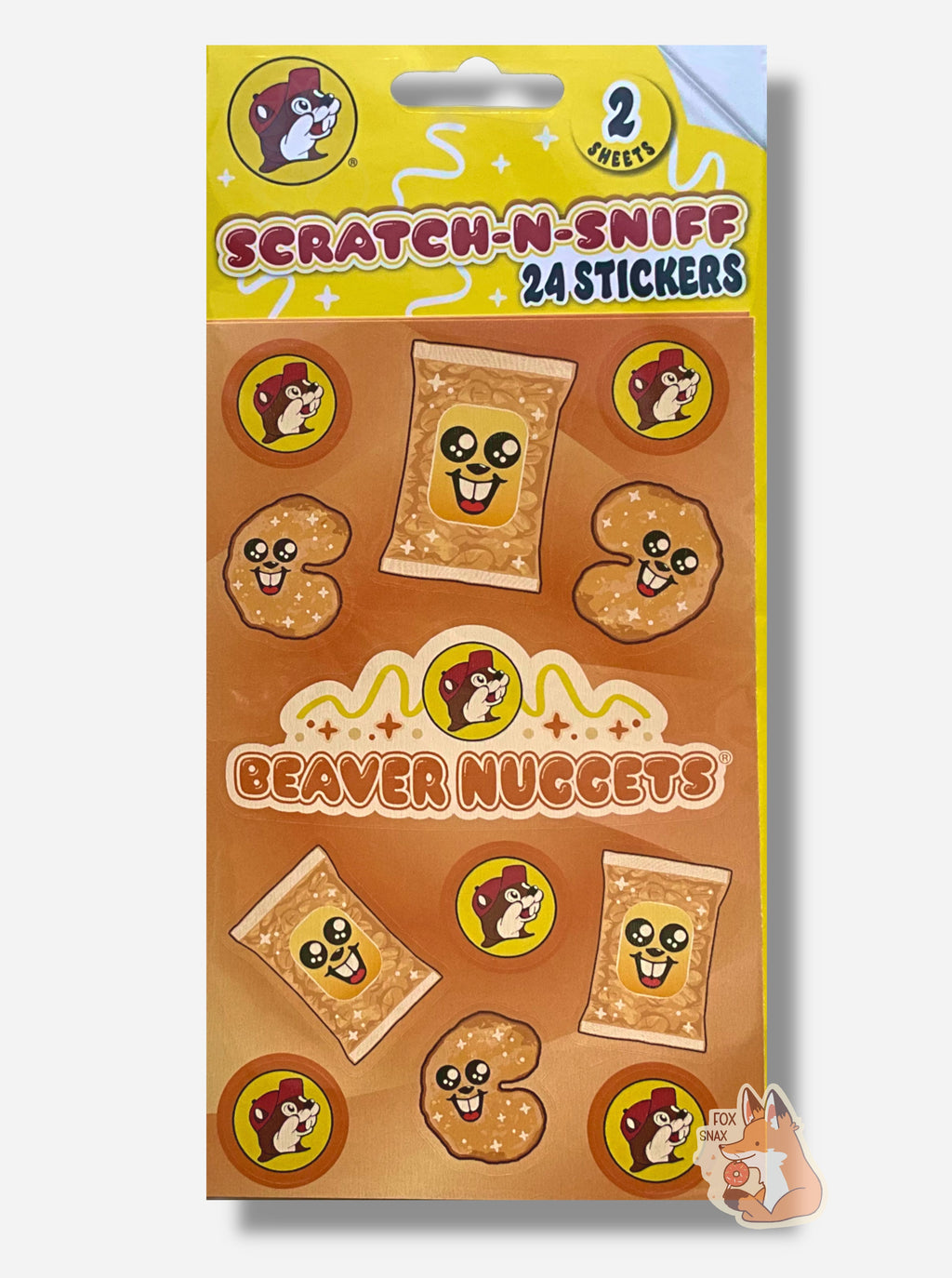 Buc-ee's Beaver Nuggets Scratch n' Sniff Stickers