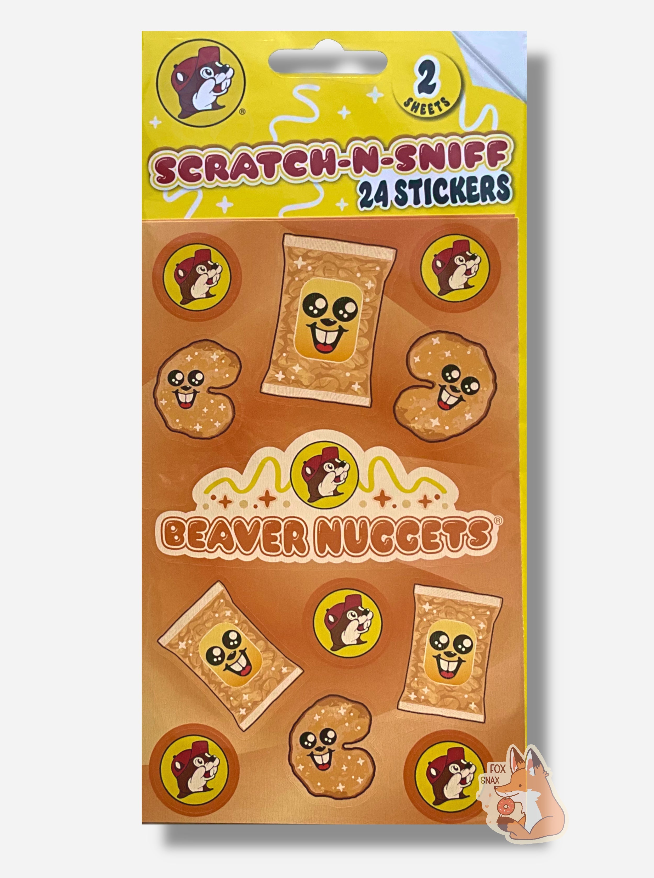 Buc-ee's Beaver Nuggets Scratch n' Sniff Stickers