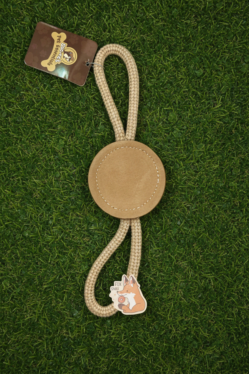 Buc-ee's Pet Essentials Natural Disc Rope Toy