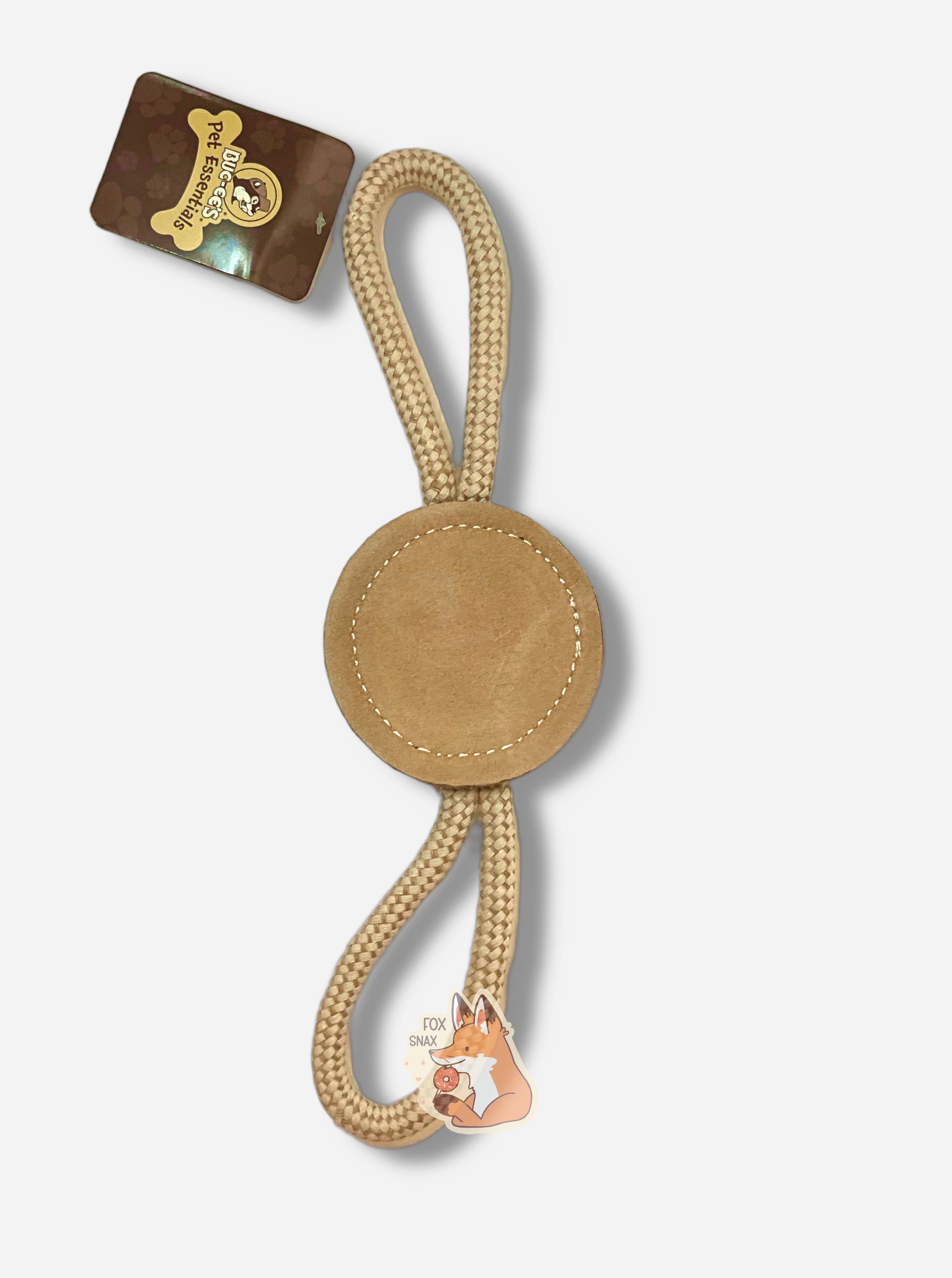 Buc-ee's Pet Essentials Natural Disc Rope Toy