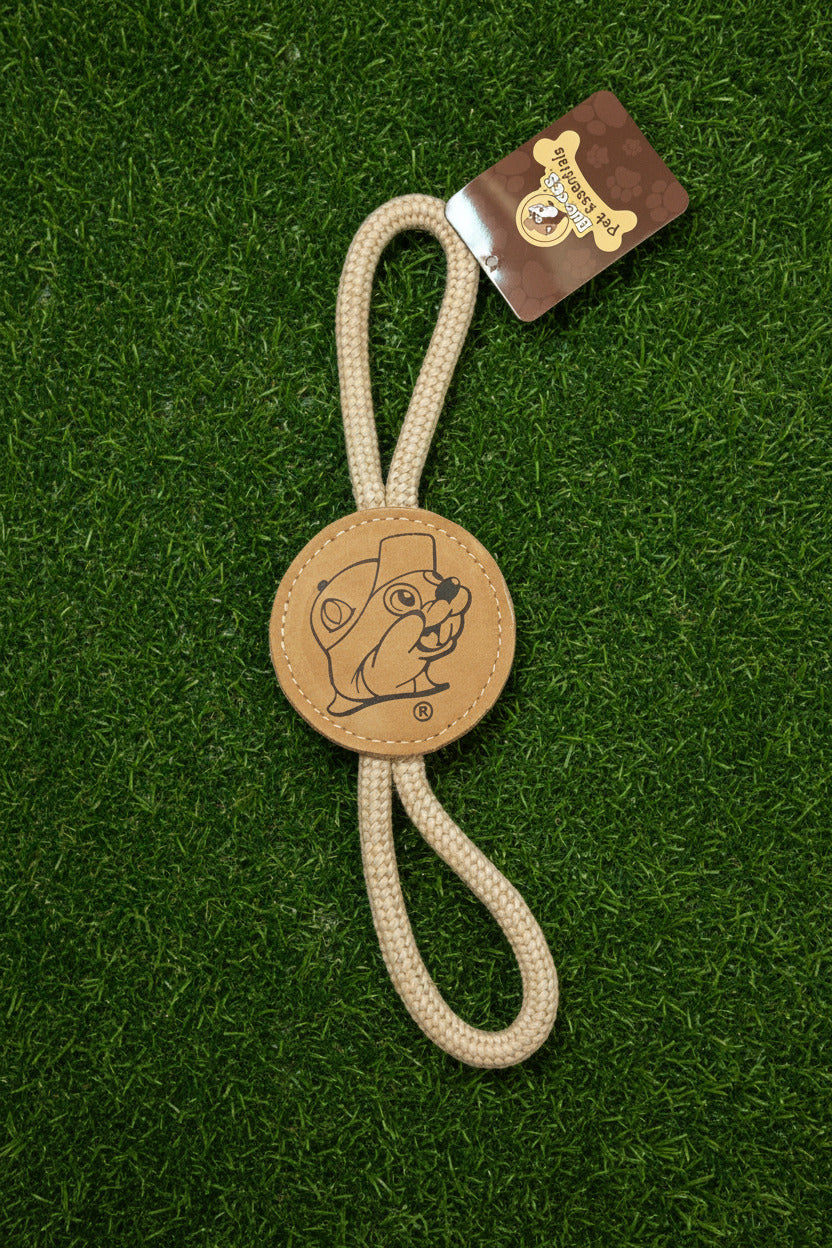 Buc-ee's Pet Essentials Natural Disc Rope Toy