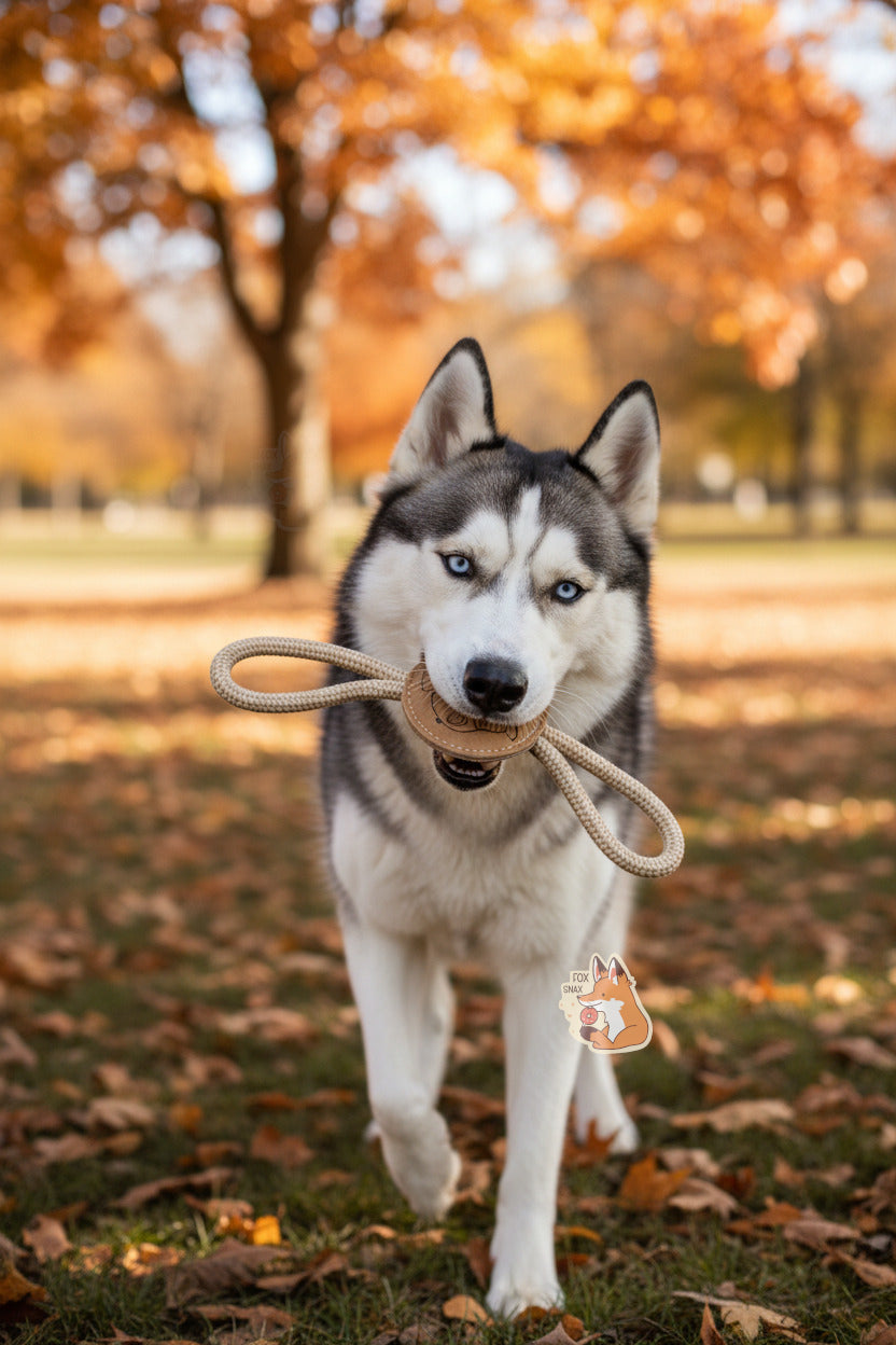 Buc-ee's Pet Essentials Natural Disc Rope Toy