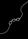 'Eternal Trio' Heart Pendant Necklace