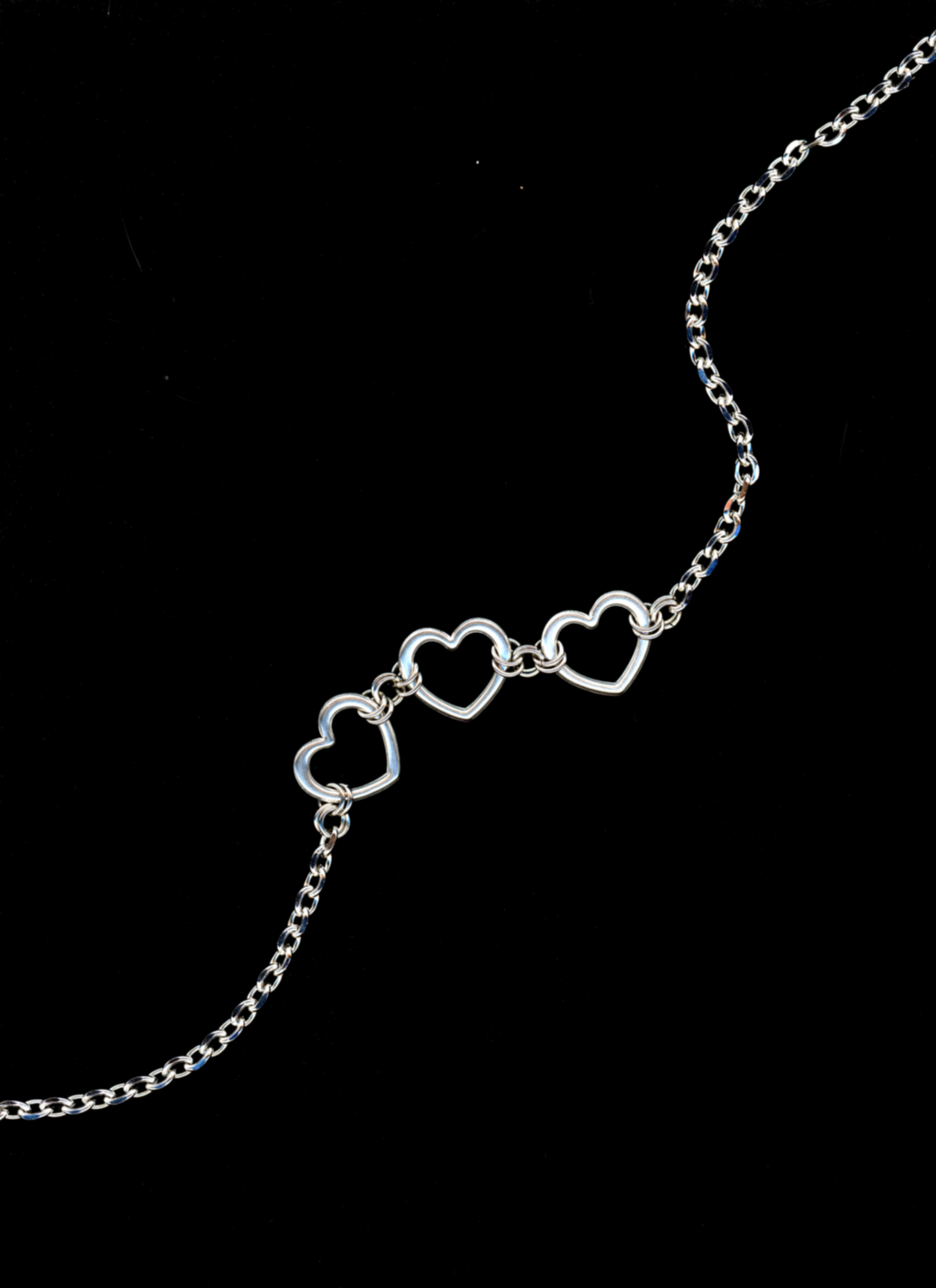 'Eternal Trio' Heart Pendant Necklace