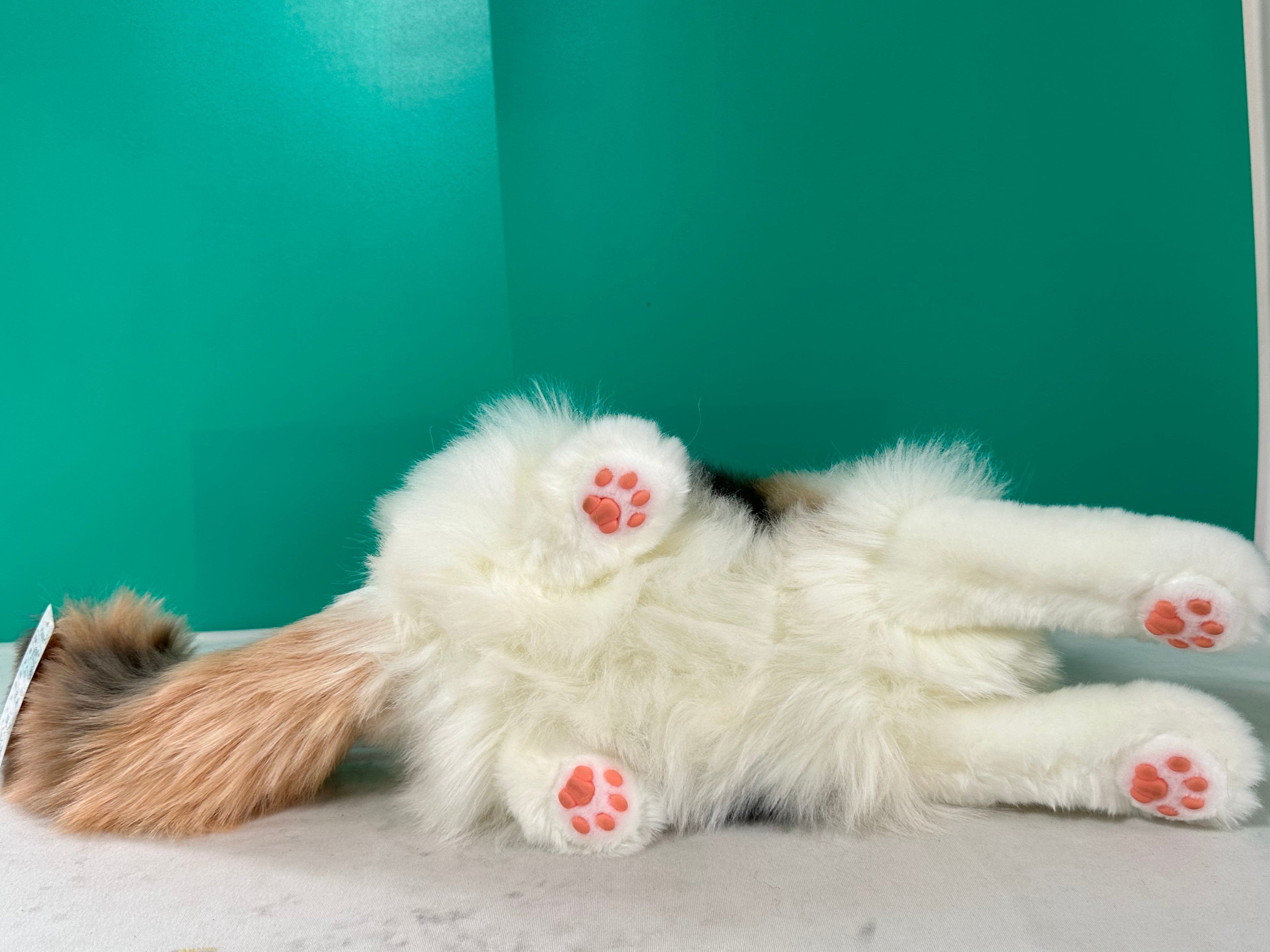Plush Calico Cat-Handmade Life-Size Companion & Pet Memorial