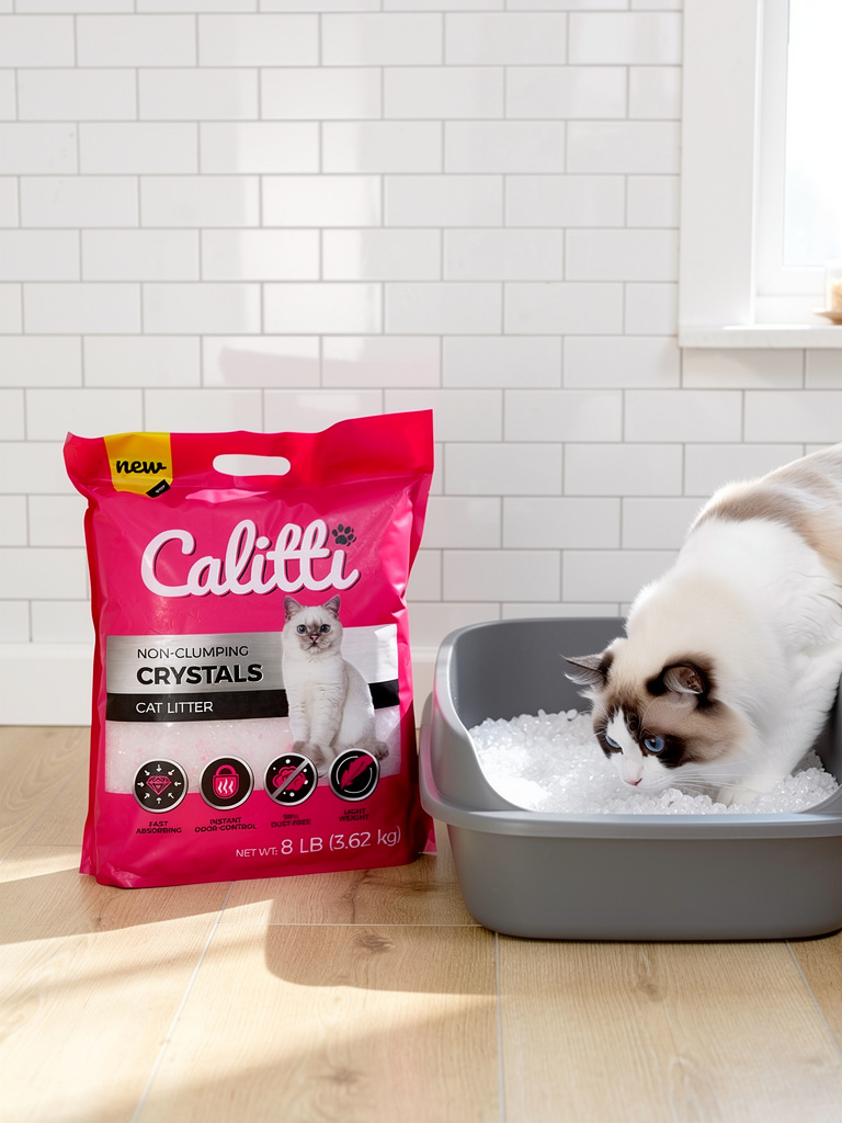 Calitti CRYSTALS Non-Clumping Unscented 8 LB #223451