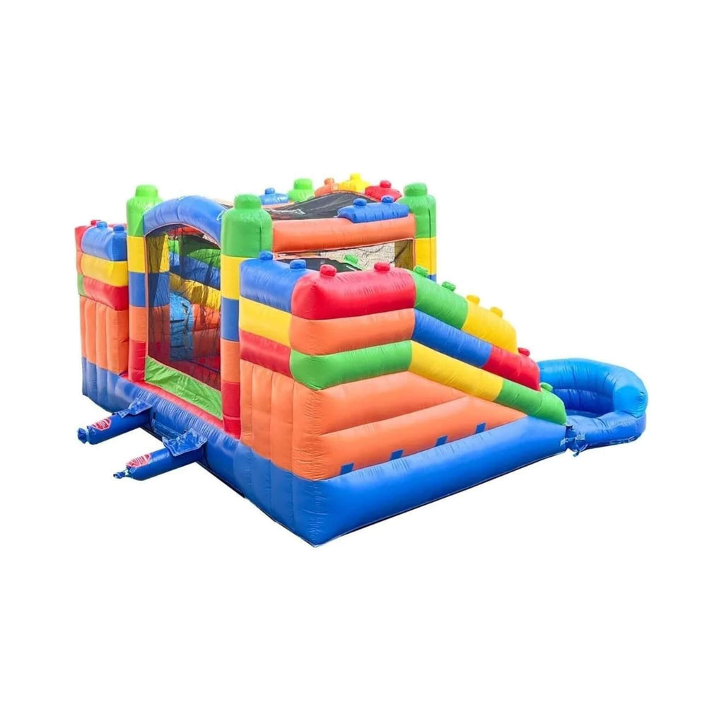 16FT Castle Bounce House With Dual Slides, Blower And Pool Combo (SAK56319)