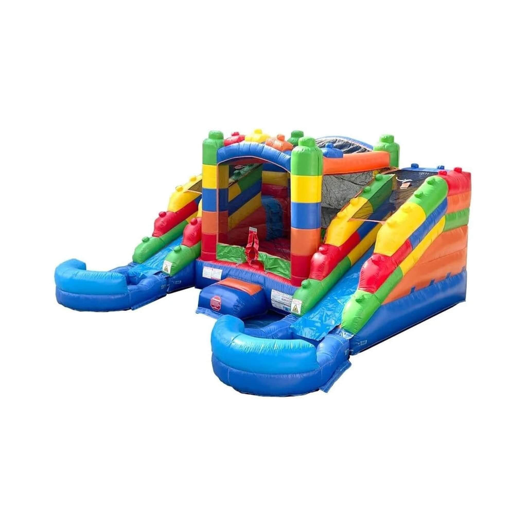 16FT Castle Bounce House With Dual Slides, Blower And Pool Combo (SAK56319)