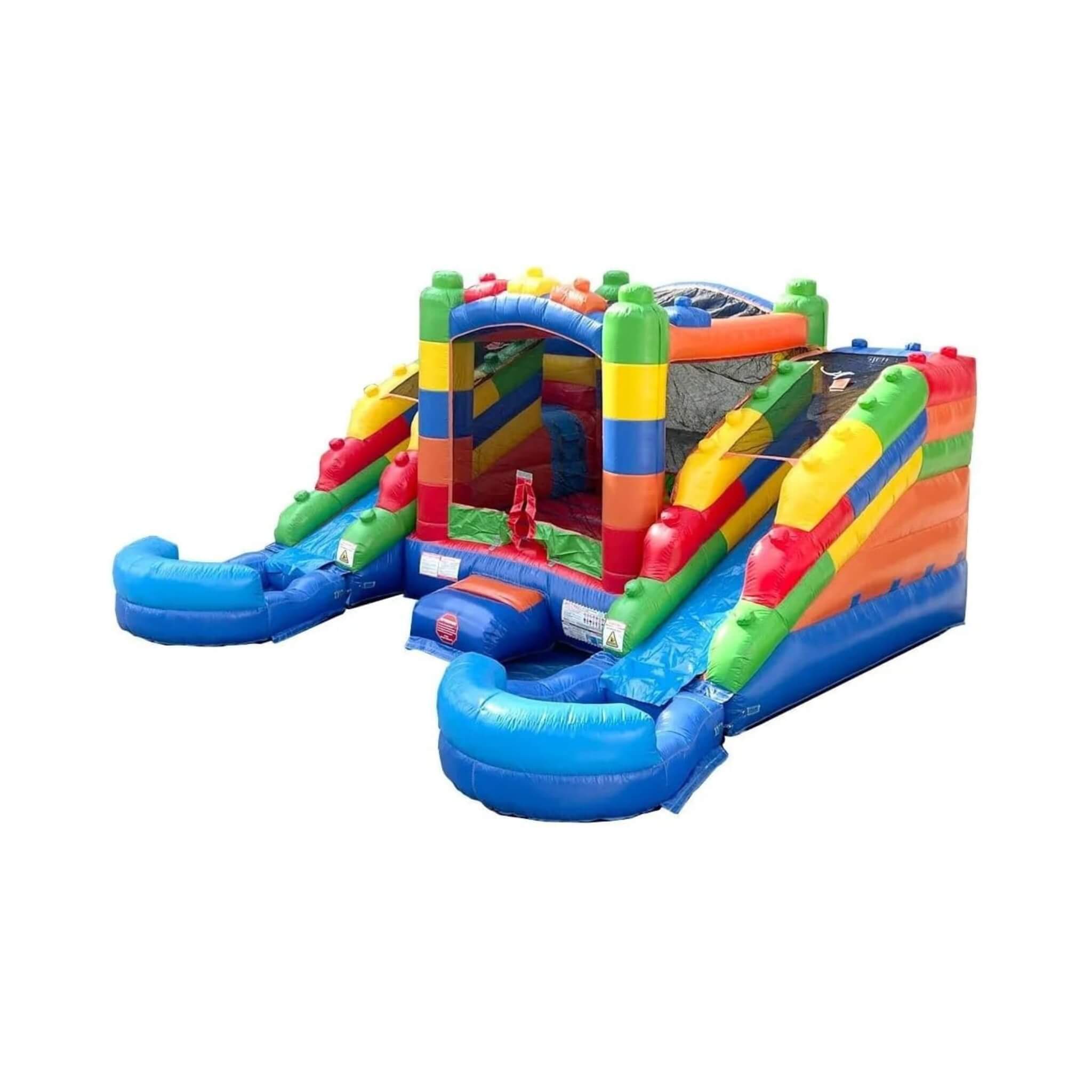16FT Castle Bounce House With Dual Slides, Blower And Pool Combo (SAK56319)