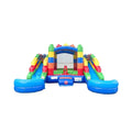 16FT Castle Bounce House With Dual Slides, Blower And Pool Combo (SAK56319)
