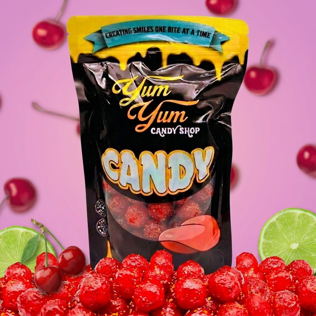 Chamoy Cherry Sours – Sweet, Savory & Tangy Candy | Yum Yum Candy Shop