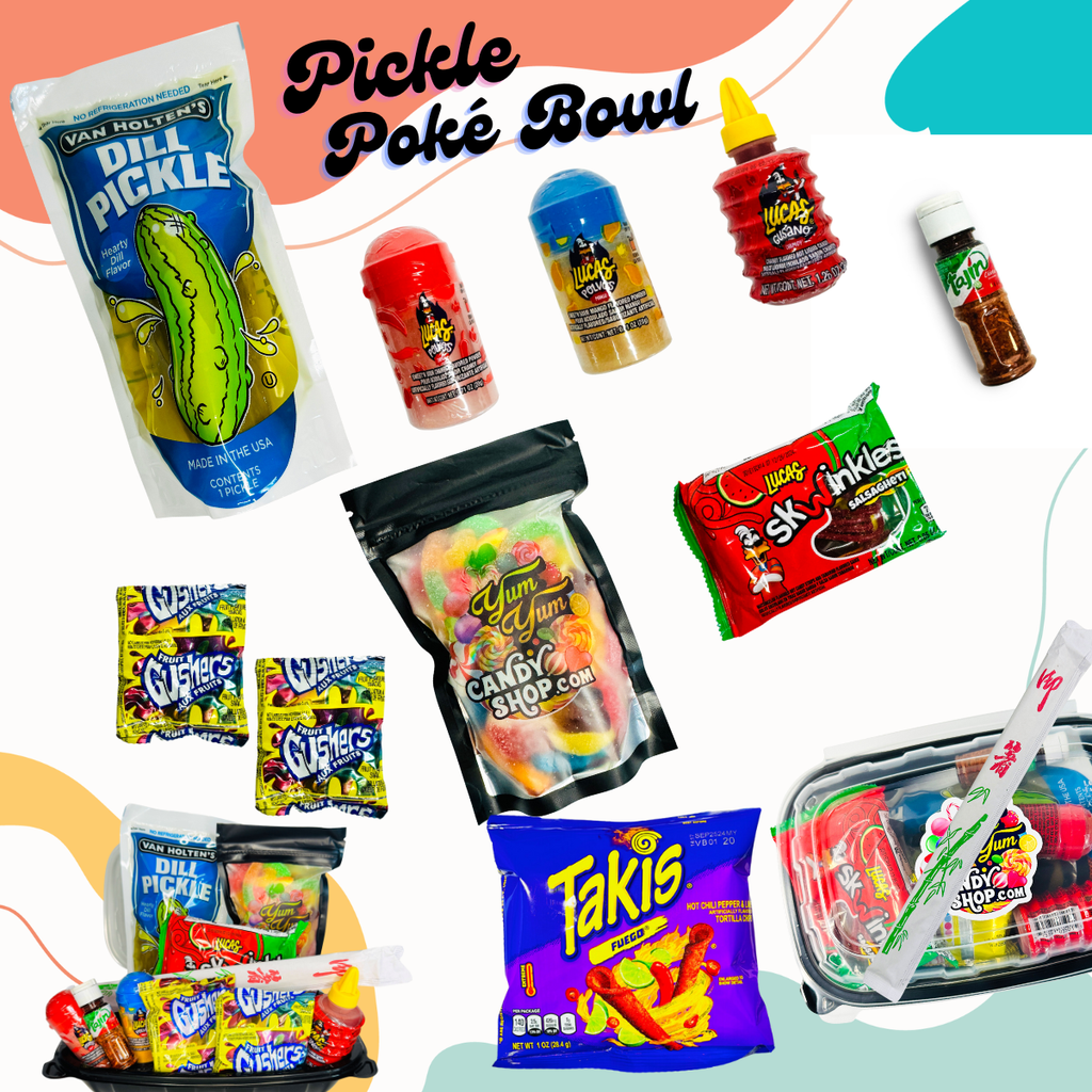 Chamoy Pickle Kit – Sweet, Spicy & Savory Snack Poké Bowl | Yum Yum Candy Shop