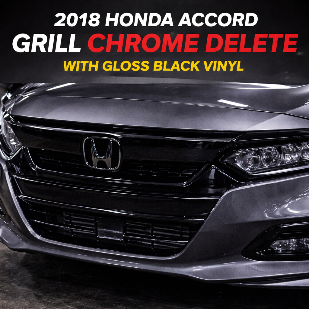 2018-2020 Xgen Accord Grill Chrome Delete Gloss Black