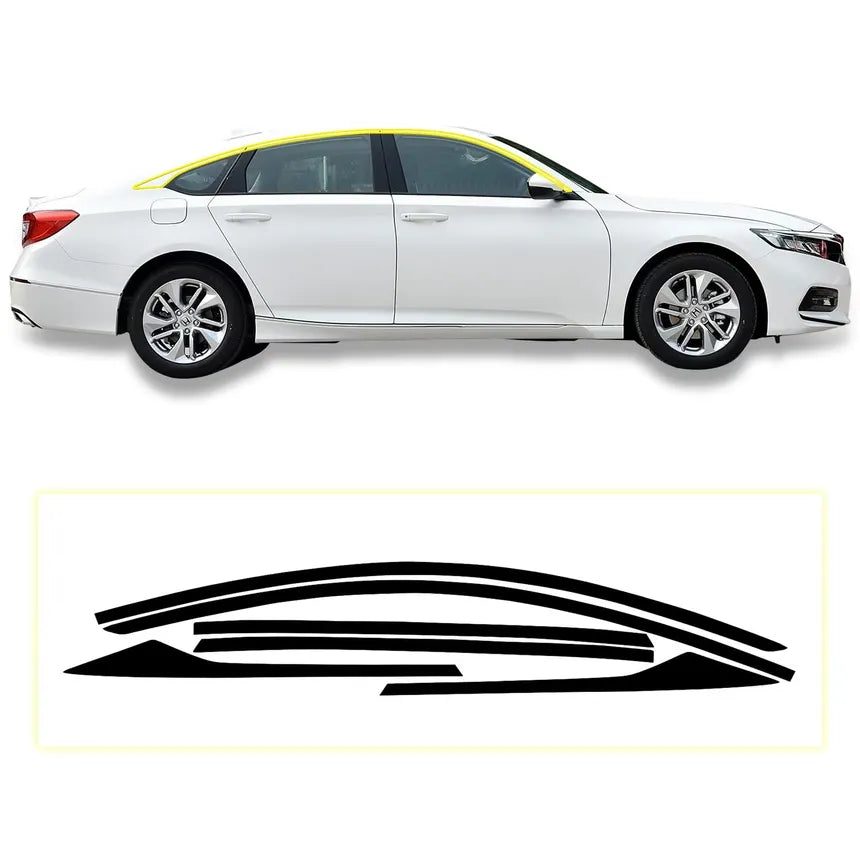 2018-2022 Xgen Accord Window Chrome Delete Gloss Black