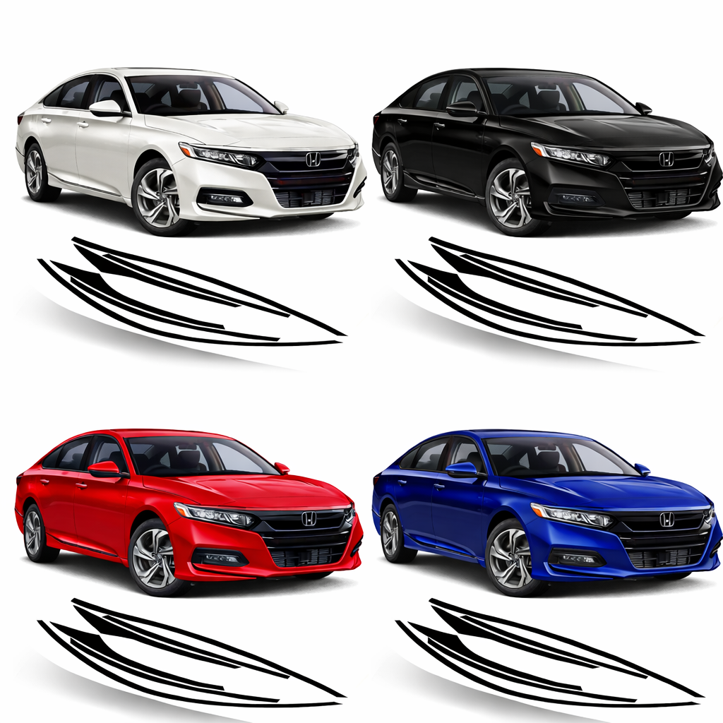2018-2022 Xgen Accord Window Chrome Delete Gloss Black