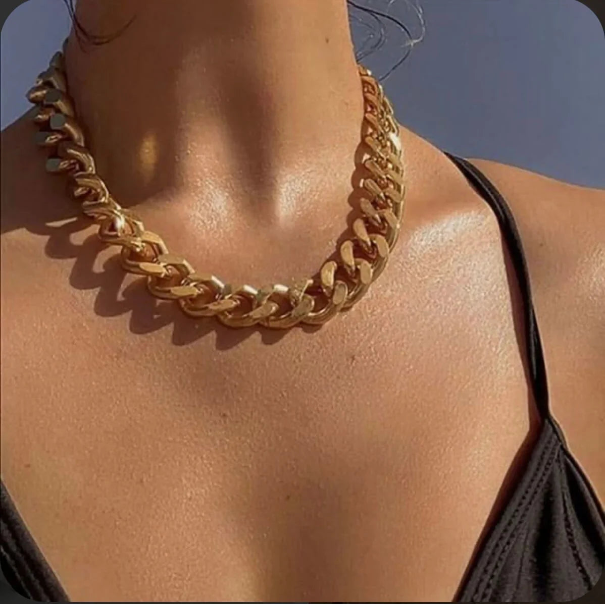 18K Gold Chunky Chain Necklace