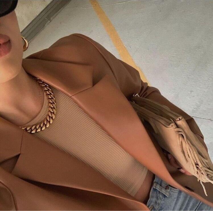 18K Gold Chunky Chain Necklace