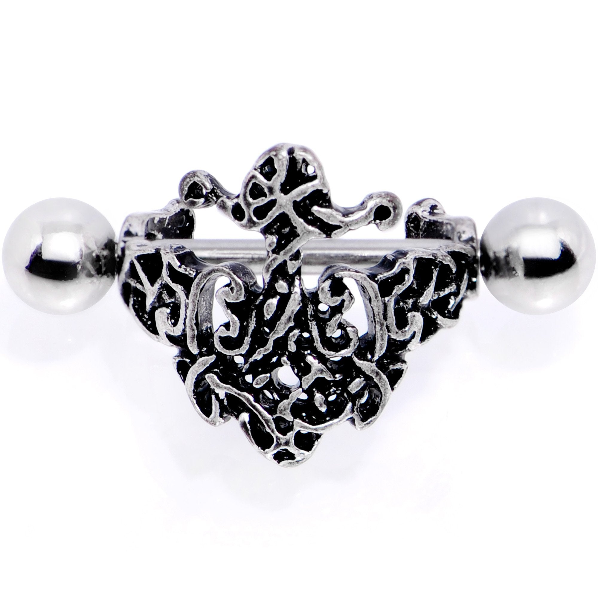 16G 1/2 Rococo Ring Cuff Cartilage Earring