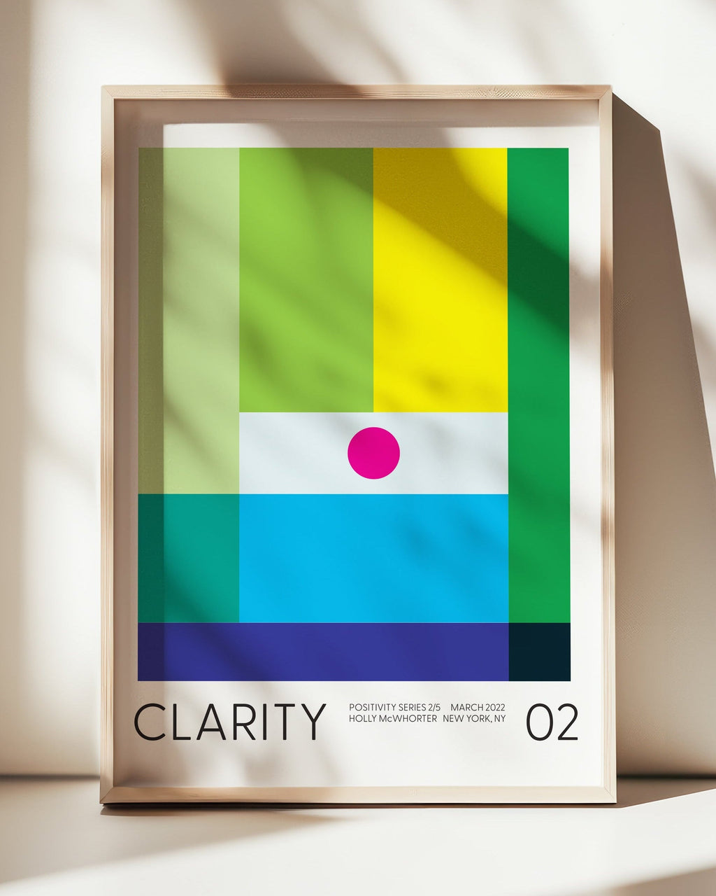 Positivity Series #2: CLARITY Framed Art Print by Holly McWhorter