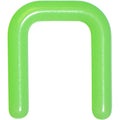 12G 1/2 Green Flexible Bioplast Square Septum Retainer