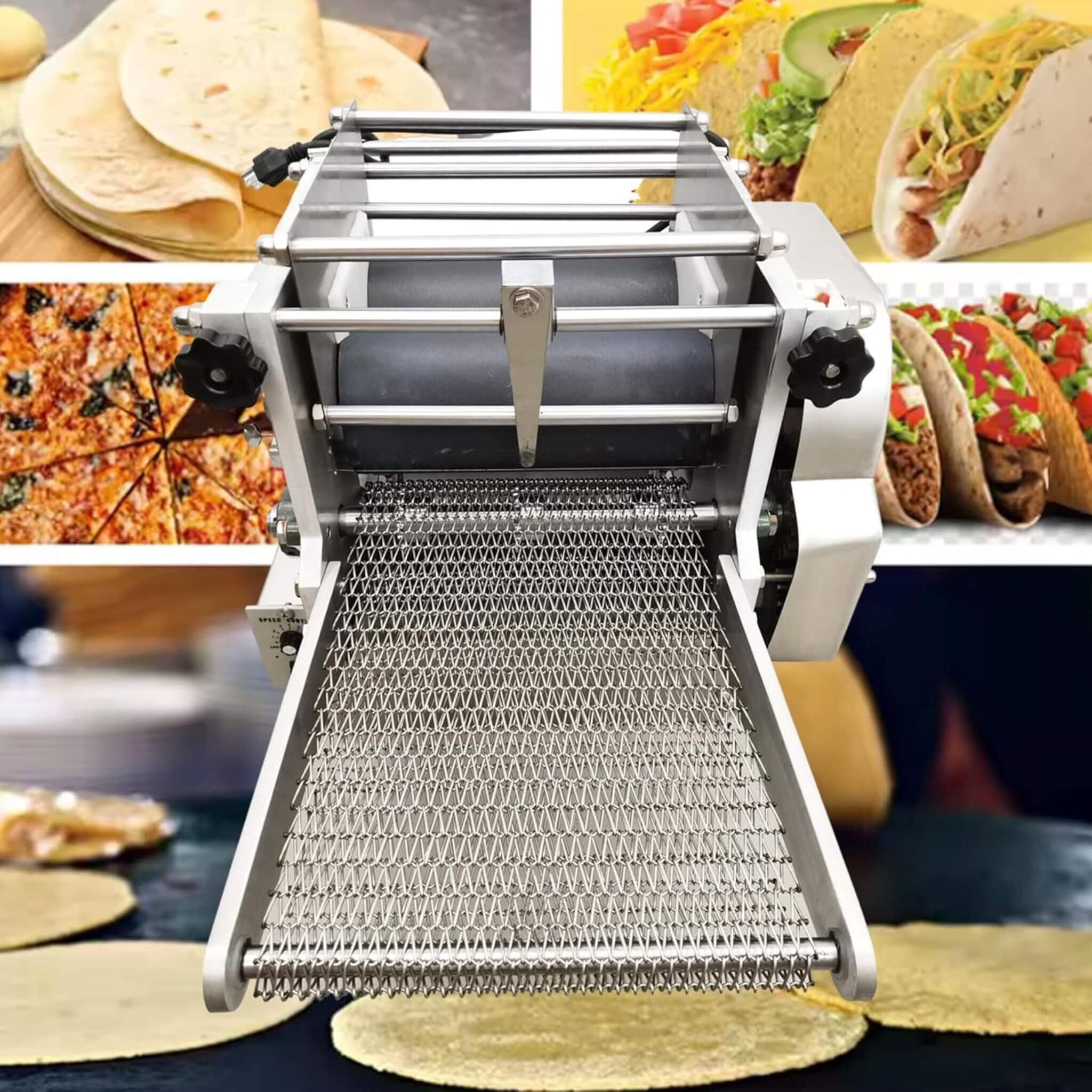 Heavy-Duty Commercial Automatic Corn Tortilla Making Machine (SAK60513)